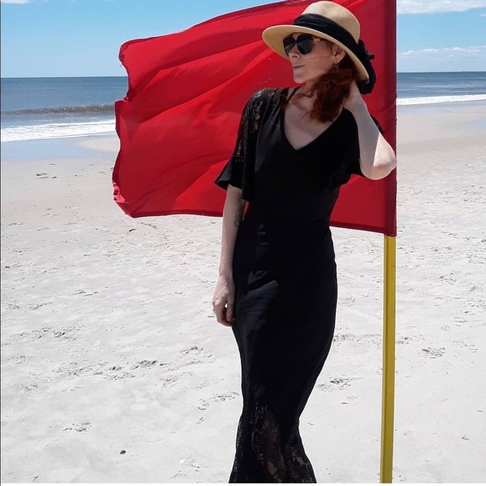 Dress. Cotton and lace